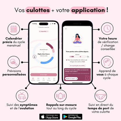 Culotte Menstruelle Ados Respirante Sans coutures Angèle