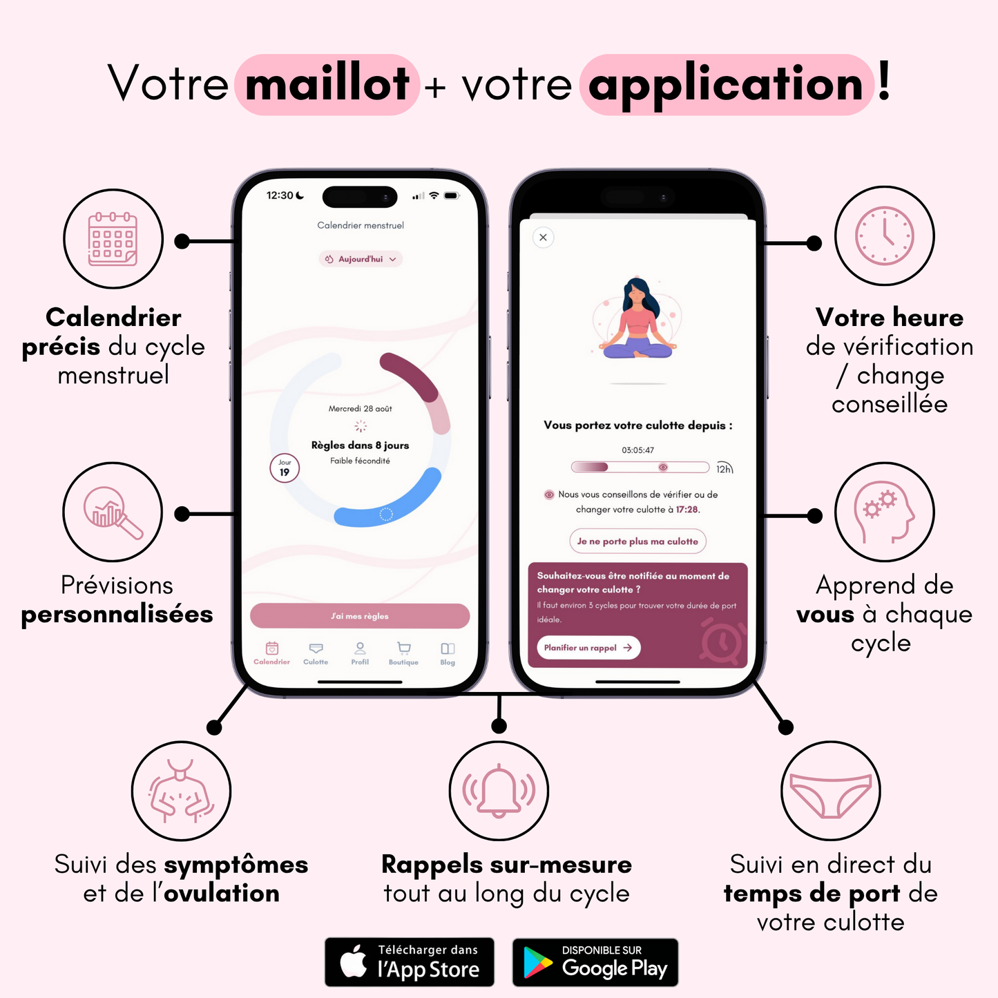 Maillot de bain menstruel Eve (Nouveauté)