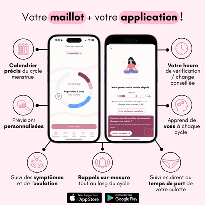 Maillot de bain menstruel Nora - Édition limitée